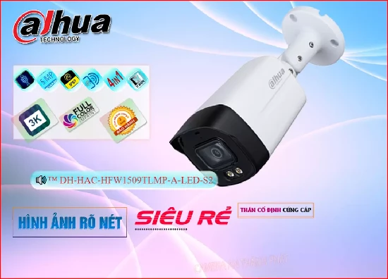 Lắp đặt camera tân phú DH-HAC-HFW1509TLMP-A-LED-S2 sắc nét Dahua