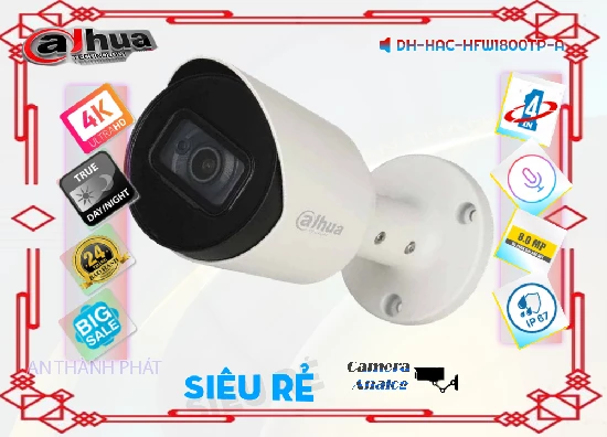 Lắp đặt camera tân phú Camera Dahua DH-HAC-HFW1800TP-A