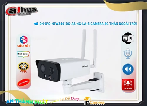 Lắp đặt camera tân phú Camera 4G Dahua DH-IPC-HFW3441DG-AS-4G-LA-B