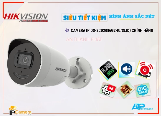 Lắp đặt camera tân phú Camera Hikvision DS-2CD2086G2-IU/SL(D)