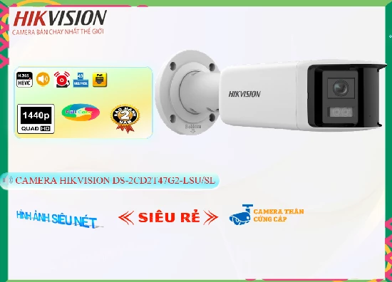 Lắp đặt camera tân phú Camera Báo Động Hikvision DS-2CD2T47G2-LSU/SL
