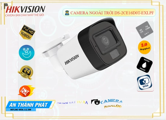 Lắp đặt camera tân phú DS-2CE16D0T-EXLPF Camera An Ninh Thiết kế Đẹp