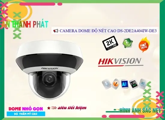 Lắp đặt camera tân phú DS-2DE2A404IW-DE3/W Hikvision Chất Lượng