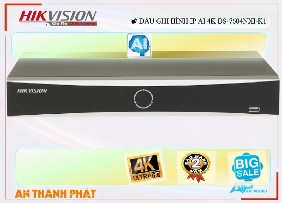 Lắp đặt camera tân phú Đầu Ghi Hikvision DS-7604NXI-K1