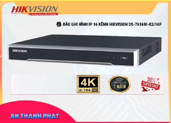 Lắp đặt camera tân phú Đầu Ghi Camera Hikvision DS-7616NI-K2/16P