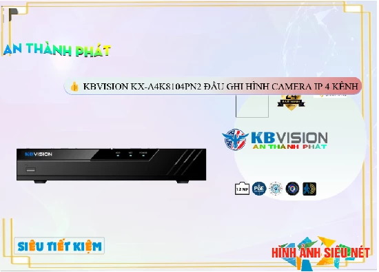 Lắp đặt camera tân phú Đầu Ghi KBvision KX-A4K8104PN2