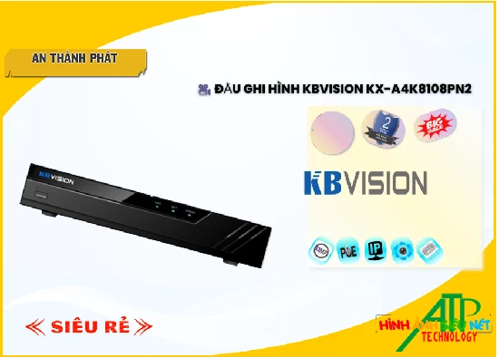 Lắp đặt camera tân phú Đầu ghi KBvision KX-A4K8108PN2