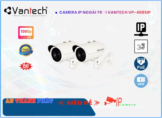 Lắp đặt camera tân phú Camera VanTech Thiết kế Đẹp VP-408SIP