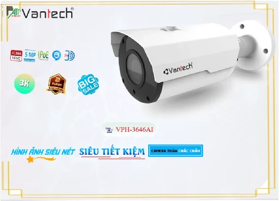 Lắp đặt camera tân phú Camera VanTech VPH-3646AI
