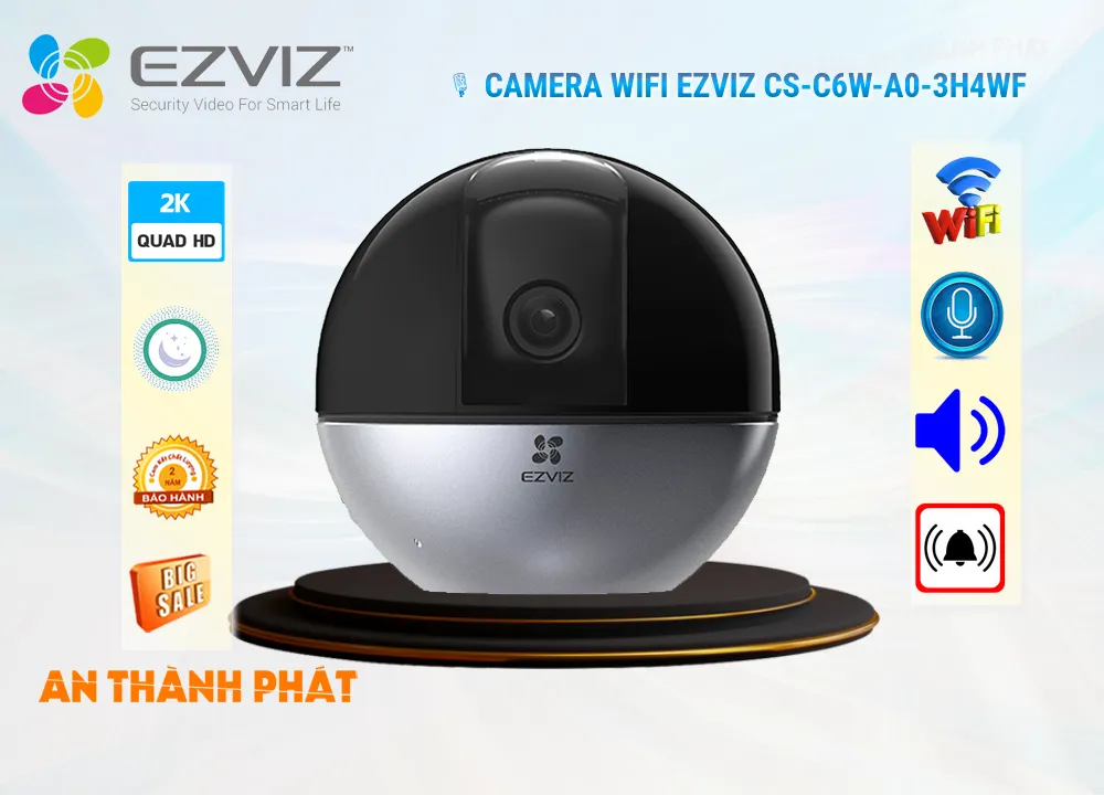 Camera Wifi Ezviz Xoay 360 CS-C6W-A0-3H4WF,CS-C6W-A0-3H4WF Giá Khuyến Mãi,CS-C6W-A0-3H4WF Giá rẻ,CS-C6W-A0-3H4WF Công