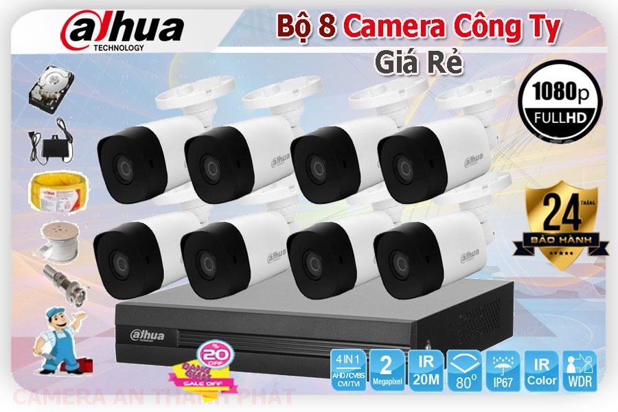 Bộ 8 camera quan sát công ty giá rẻ, mua bộ camera quan sát giá rẻ, camera quan sát công ty giá rẻ, địa chỉ mua bộ