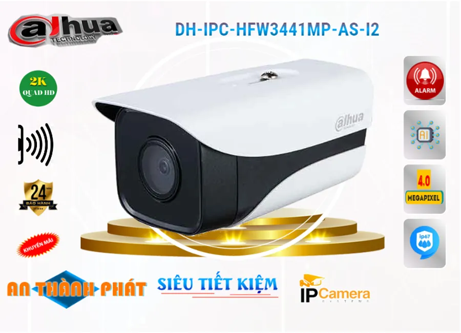 DH IPC HFW3441MP AS I2,Camera IP Dahua DH-IPC-HFW3441MP-AS-I2,DH-IPC-HFW3441MP-AS-I2 Giá rẻ,DH-IPC-HFW3441MP-AS-I2 Công