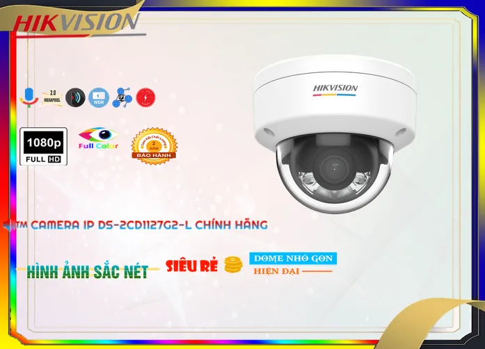 Camera Hikvision DS-2CD1127G2-L,DS-2CD1127G2-L Giá Khuyến Mãi, Công Nghệ IP DS-2CD1127G2-L Giá rẻ,DS-2CD1127G2-L Công