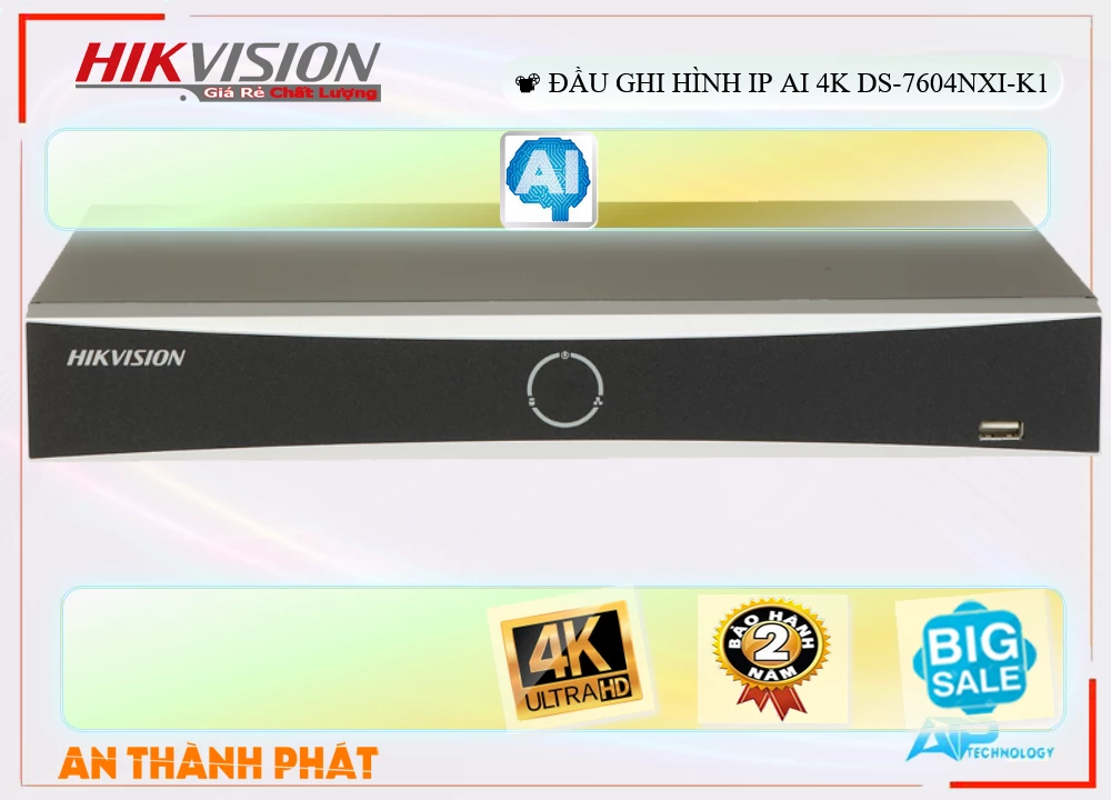 Đầu Ghi Hikvision DS-7604NXI-K1,DS-7604NXI-K1 Giá Khuyến Mãi,DS-7604NXI-K1 Giá rẻ,DS-7604NXI-K1 Công Nghệ Mới,Địa Chỉ