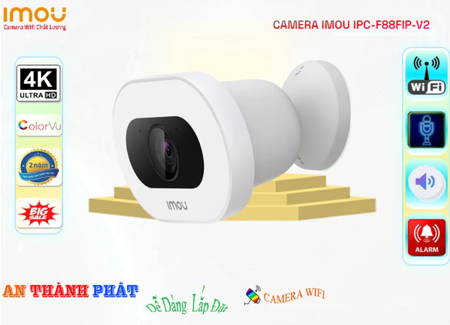 Camera Imou Ngoài Trời 4K IPC-F88FIP-V2,IPC-F88FIP-V2 Giá rẻ,IPC F88FIP V2,Chất Lượng IPC-F88FIP-V2,thông số