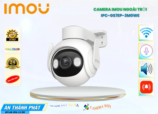 Camera Imou 360 Ngoài Trời IPC-GS7EP-3M0WE,thông số IPC-GS7EP-3M0WE,IPC-GS7EP-3M0WE Giá rẻ,IPC GS7EP 3M0WE,Chất Lượng