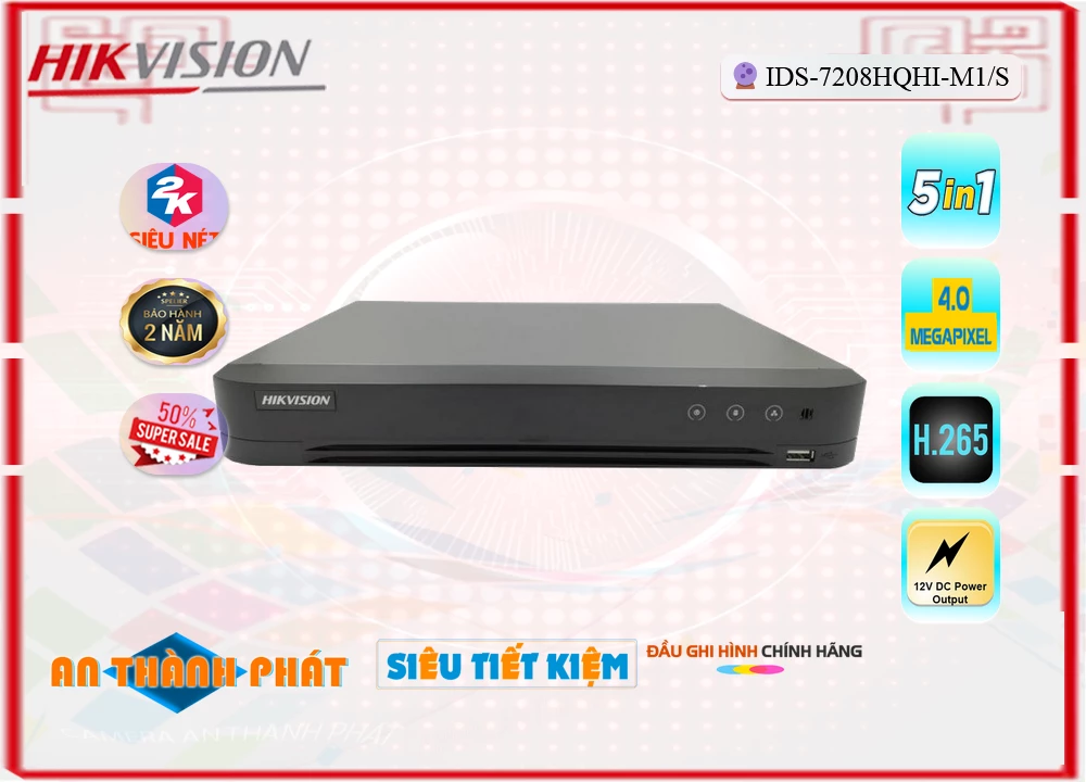 Đầu Ghi Hình Hikvision DS-7208HQHI-M1/S,Giá iDS-7208HQHI-M1/S,iDS-7208HQHI-M1/S Giá Khuyến Mãi,bán