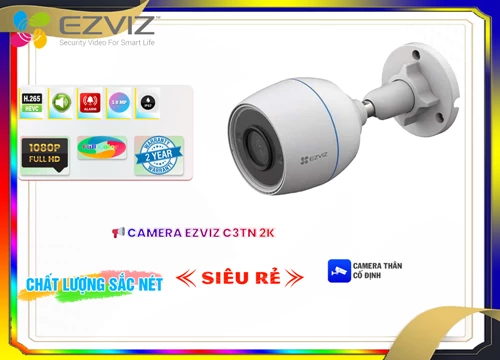 Lắp đặt camera tân phú ✔️ Wifi Ezviz C3TN-2K Sắc Nét