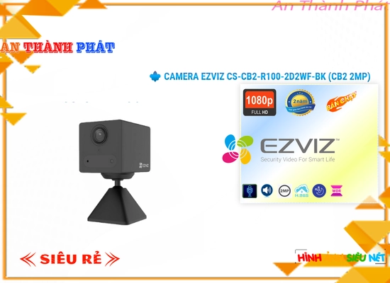 Lắp đặt camera tân phú Wifi Ezviz CS-CB2-R100-2D2WF-BK (CB2 2MP) ✲