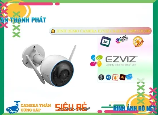 Lắp đặt camera tân phú ❇ Camera CS-H3 3K 5MP Color Wifi