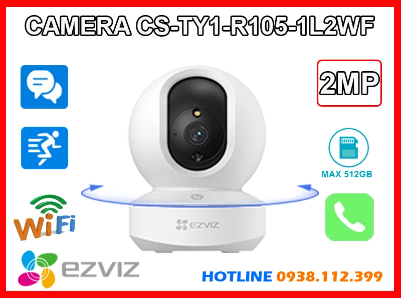 Lắp đặt camera Camera Wifi EZVIZ CS-TY1-R105-1L2WF (2MP)
