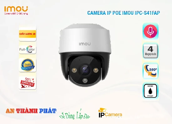 Lắp đặt camera tân phú Camera IP POE Imou IPC-S41FAP