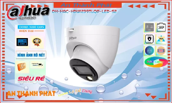 Lắp đặt camera tân phú Camera Dahua DH-HAC-HDW1239TLQP-LED-S2