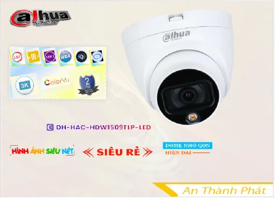 Lắp đặt camera tân phú DH-HAC-HDW1509TLP-LED Dahua Sắt Nét