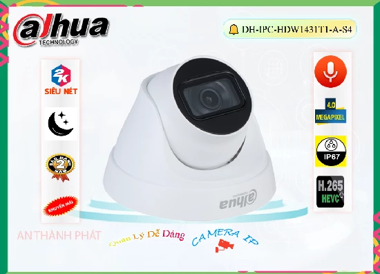 Lắp đặt camera tân phú Camera Dahua DH-IPC-HDW1431T1-A-S4
