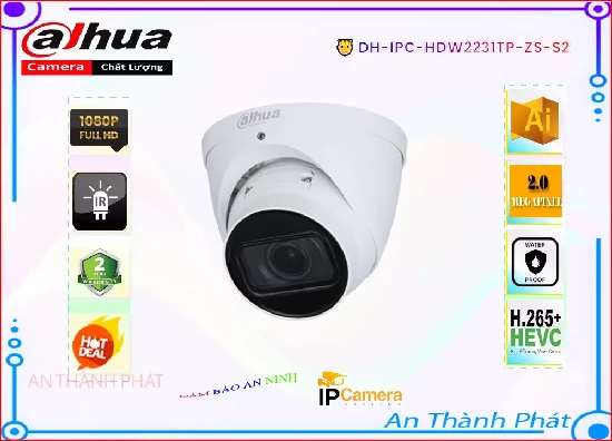 Lắp đặt camera tân phú Camera IP Dahua DH-IPC-HDW2231TP-ZS-S2