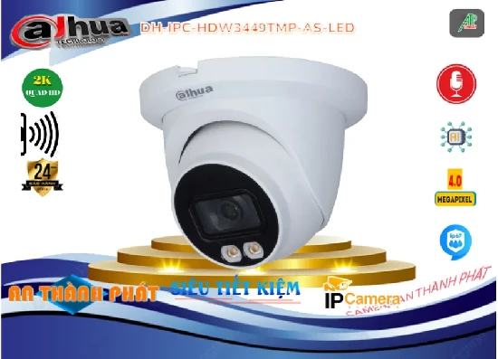 Lắp đặt camera tân phú Camera IP Dahua DH-IPC-HDW3449TMP-AS-LED
