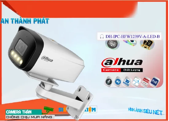 Lắp đặt camera tân phú Camera Dahua DH-IPC-HFW1239V-A-LED-B