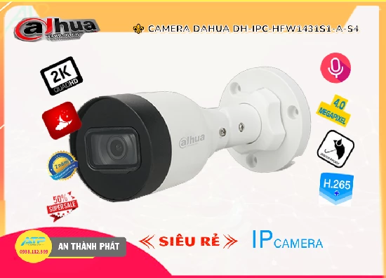 Lắp đặt camera tân phú Camera Dahua DH-IPC-HFW1431S1-A-S4