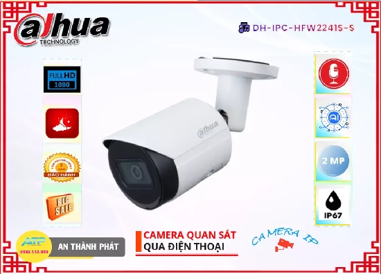 Lắp đặt camera tân phú Camera IP Dahua DH-IPC-HFW2241S-S