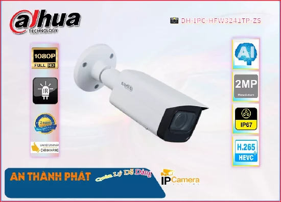 Lắp đặt camera tân phú Camera IP Dahua DH-IPC-HFW3241TP-ZS