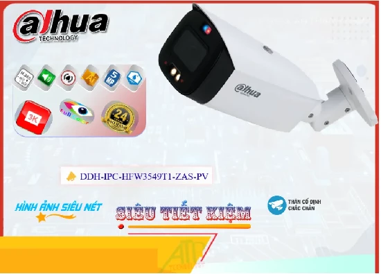 Lắp đặt camera tân phú Camera Dahua DH-IPC-HFW3549T1-ZAS-PV