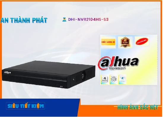 Lắp đặt camera tân phú Đầu Ghi Hình IP Dahua DHI-NVR2104HS-S3