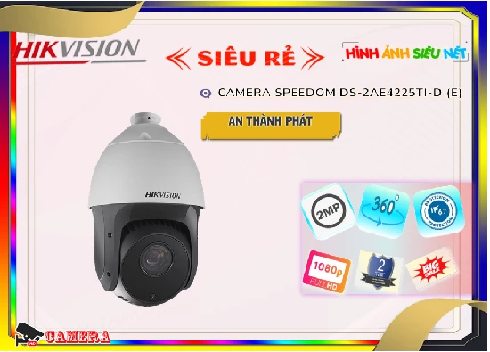 Lắp đặt camera tân phú Camera Speed Dome Hikvision DS-2AE4225TI-D(E)