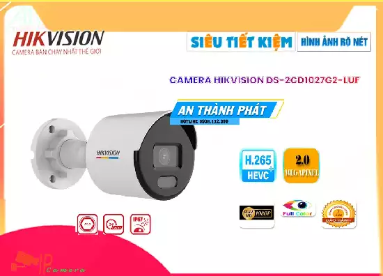 Lắp đặt camera tân phú DS-2CD1027G2-LUF Camera Hikvision Giá rẻ