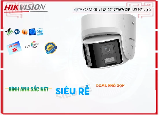 Lắp đặt camera tân phú Camera Hikvision DS-2CD2367G2P-LSU/SL(C)