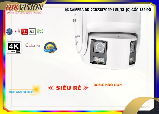 Lắp đặt camera tân phú Camera Hikvision DS-2CD2387G2P-LSU/SL(C)