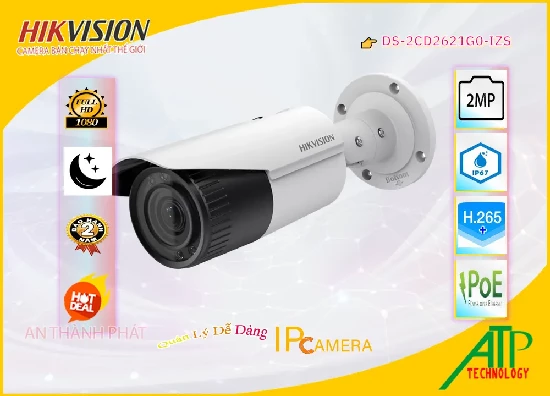 Lắp đặt camera tân phú Camera Hikvision DS-2CD2621G0-IZS