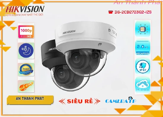 Lắp đặt camera tân phú Camera Hikvision DS-2CD2723G2-IZS