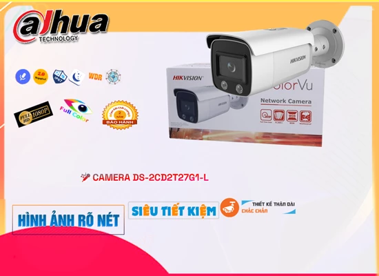 Lắp đặt camera tân phú Camera An Ninh Hikvision DS-2CD2T27G1-L Thiết kế Đẹp