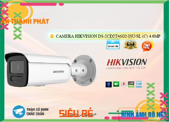 Lắp đặt camera tân phú Camera Hikvision DS-2CD2T46G2-ISU/SL(C)
