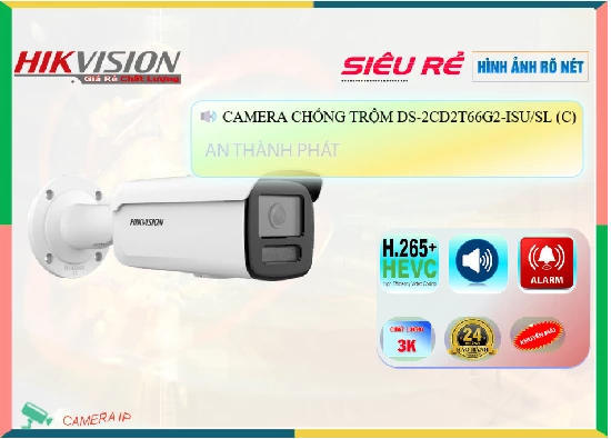 Lắp đặt camera tân phú Camera Hikvision DS-2CD2T66G2-ISU/SL(C)