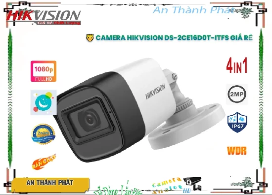 Lắp đặt camera tân phú Camera An Ninh Hikvision DS-2CE16D0T-ITFS Giá rẻ