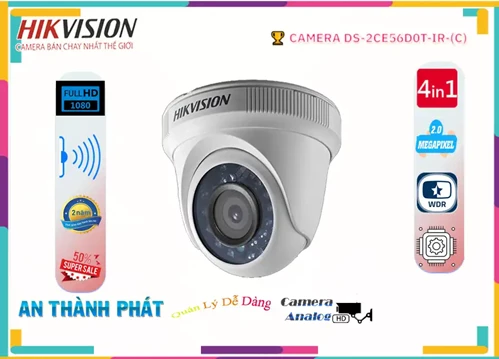 Lắp đặt camera tân phú Camera Hikvision DS-2CE56D0T-IR(C)