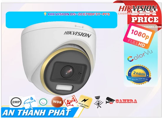 Lắp đặt camera tân phú DS-2CE70DF3T-PFS Camera Hikvision Giá rẻ