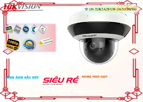 Lắp đặt camera tân phú Camera Hikvision DS-2DE2A204IW-DE3(C0)(S6)
